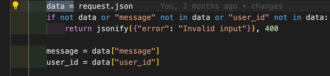 userinput